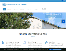 Tablet Screenshot of kahlert.com